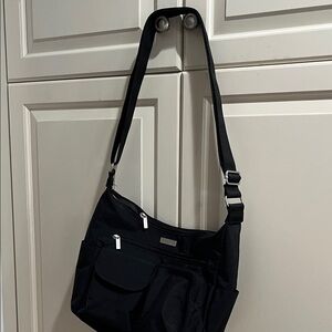 Baggallini Black Bag with Silver Details